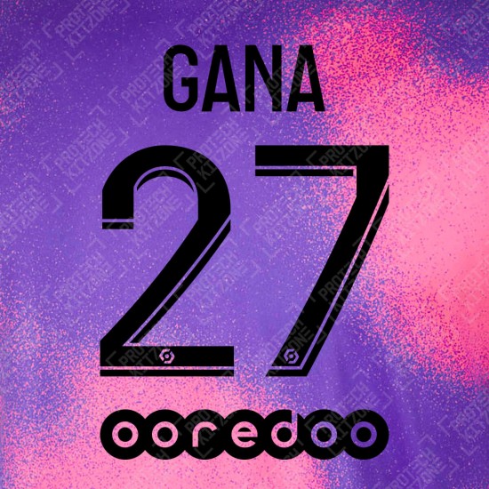 Gana 27 (Official PSG 2020/21 Fourth Ligue 1 Name and Numbering)