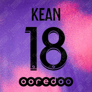 Kean 18 (Official PSG 2020/21 Fourth Ligue 1 Name and Numbering)