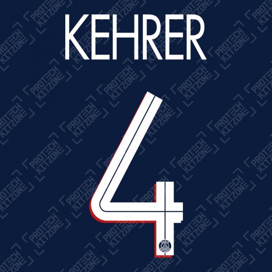 Kehrer 4 (Official PSG 2020/21 Home UEFA CL Name and Numbering)