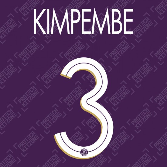 Kimpembe 3 (Official PSG 2020/21 Third UEFA CL Name and Numbering)
