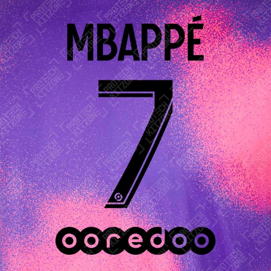 Mbappé 7 (Official PSG 2020/21 Fourth Ligue 1 Name and Numbering)