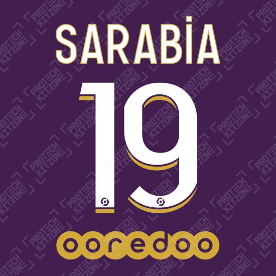 Sarabia 19 (Official PSG 2020/21 Third Ligue 1 Name and Numbering)