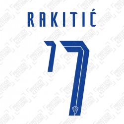 Rakitić 7 (Official Croatia 2020 Home Name and Numbering)