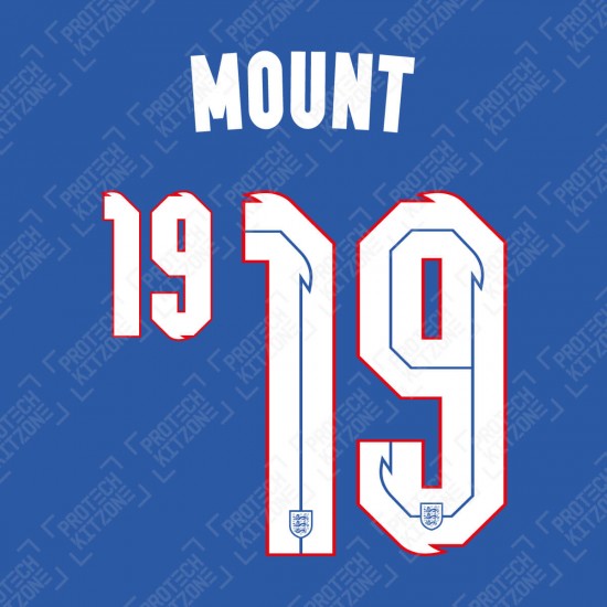 Mount 19 (Official England 2020 Away Name and Numbering)