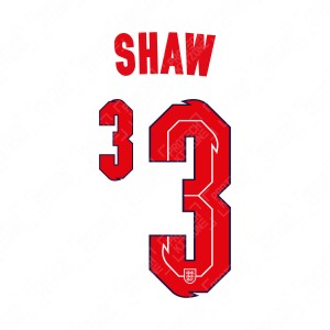 Shaw 3 (Official England 2020 Home Name and Numbering)