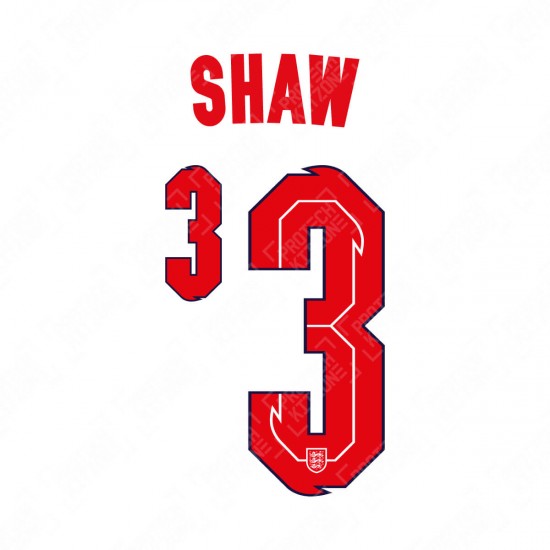 Shaw 3 (Official England 2020 Home Name and Numbering)