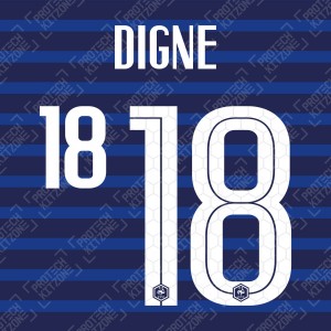 Digne 18 (Official France 2020 Home Name and Numbering)