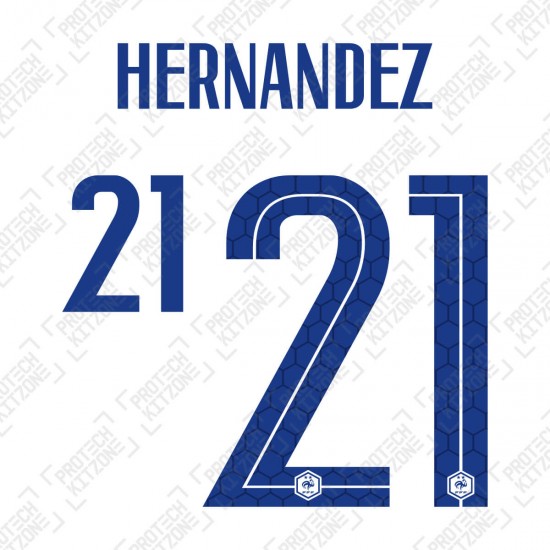 Hernandez 21 (Official France 2020 Away Name and Numbering)
