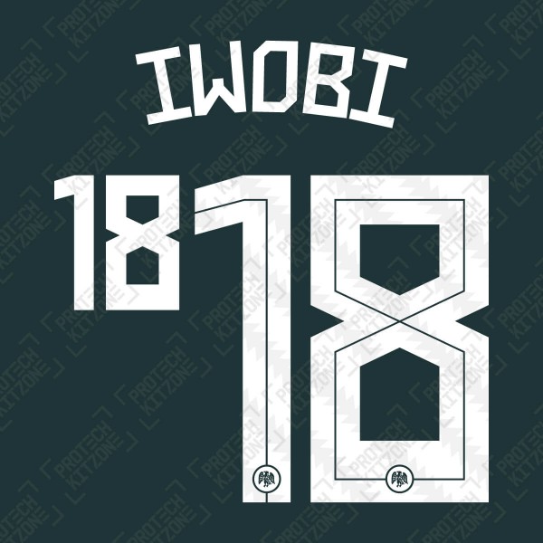 Iwobi 18 (Official Nigeria 2020 Away Name and Numbering)
