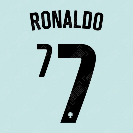 Ronaldo 7 (Official Portugal 2020 Away Name and Numbering)