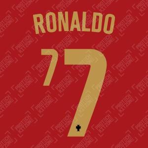 Ronaldo 7 (Official Portugal 2020 Home Name and Numbering)