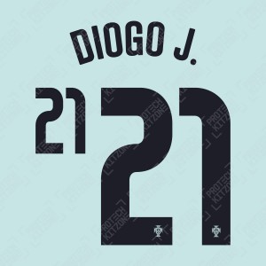 Diogo J. 21 (Official Portugal 2020 Away Name and Numbering)