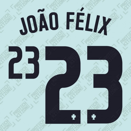 João Félix 23 (Official Portugal 2020 Away Name and Numbering)