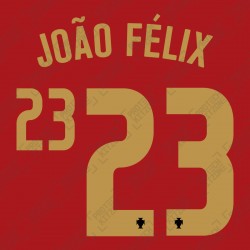 João Félix 23 (Official Portugal 2020 Home Name and Numbering)
