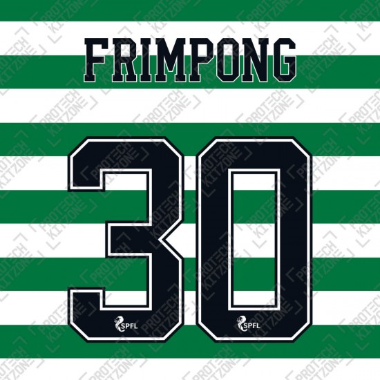 Frimpong 30 (Official Celtic FC 2020/21 Home / Away Name and Numbering