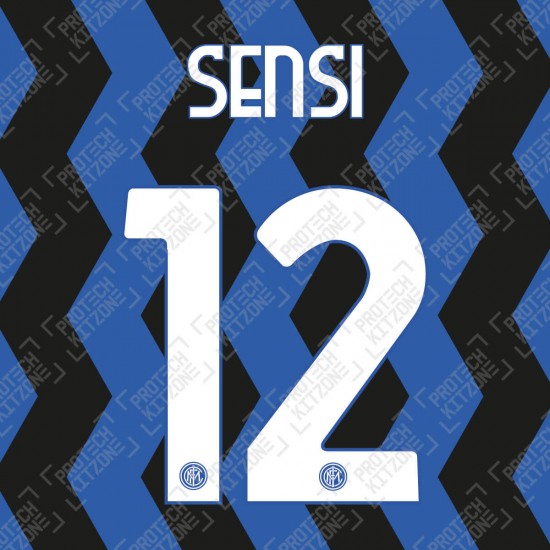 Sensi 12 (Official Inter Milan 2020/21 Home Club Name and Numbering)
