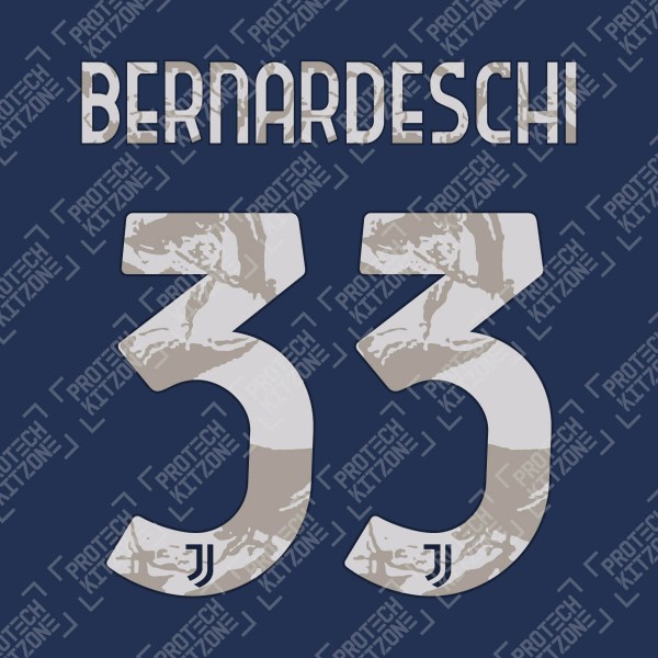 Bernardeschi 33 (Official Juventus 2020/21 Away Name and Numbering)