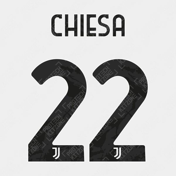 Chiesa 22 (Official Juventus 2020/21/22 Home / 20/21 Third Name and Numbering)