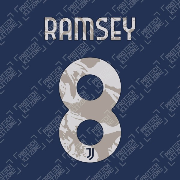 Ramsey 8 (Official Juventus 2020/21 Away Name and Numbering)