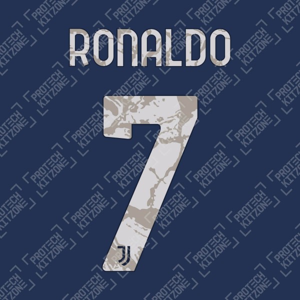 Ronaldo 7 (Official Juventus 2020/21 Away Name and Numbering)