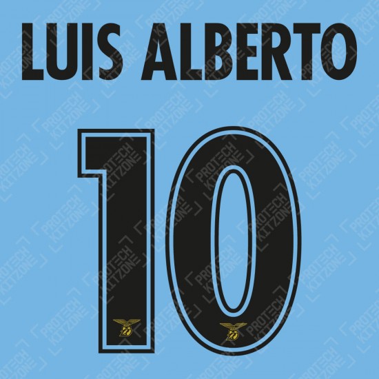 Luis Alberto 10 (Official SS Lazio 19/20 120Y Anniversary & 20/21 UEFA CL Name and Numbering)
