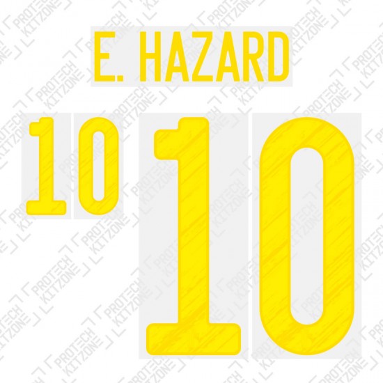 E. Hazard 10 (Official Belgium EURO 2020 Home Name and Numbering)