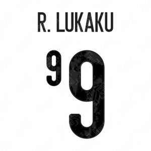 R. Lukaku 9 (Official Belgium EURO 2020 Away Name and Numbering)