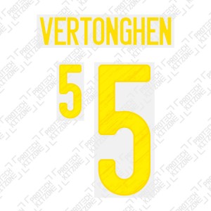 Vertonghen 5 (Official Belgium EURO 2020 Home Name and Numbering)