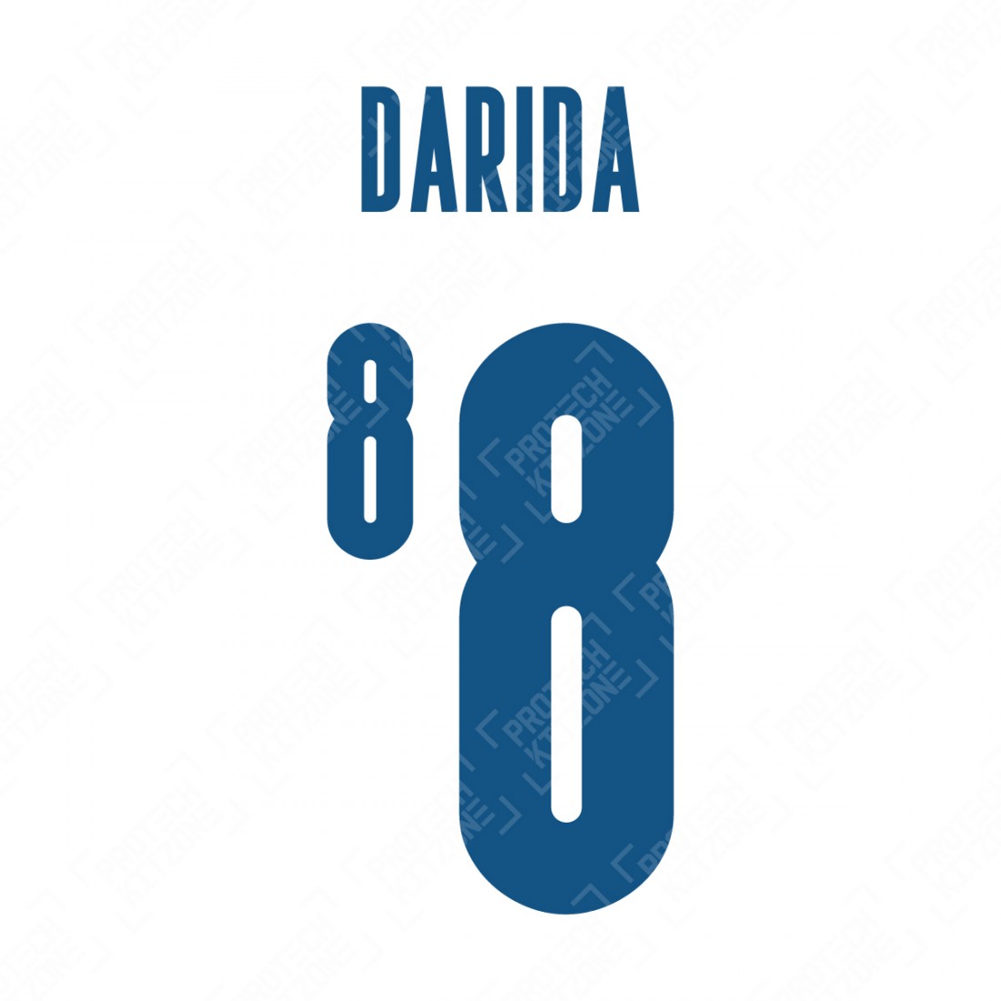 Darida 8 (Official Czech Republic 2021 Away Name and Numbering)