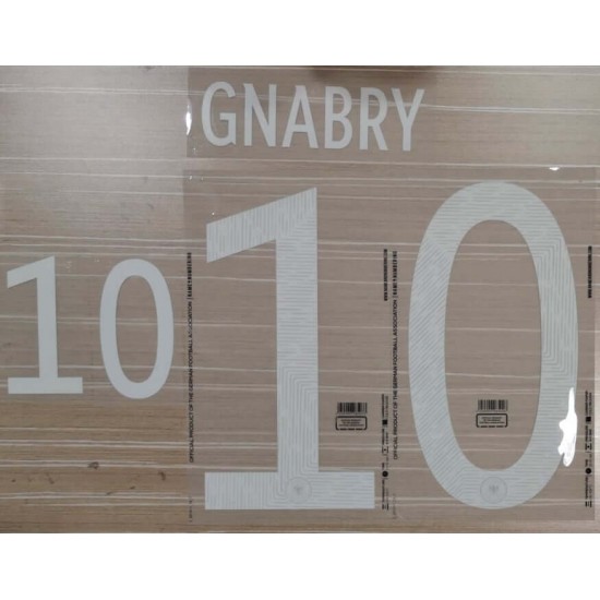 Gnabry 10 (Official Germany EURO 2020/21 Away Name and Numbering)