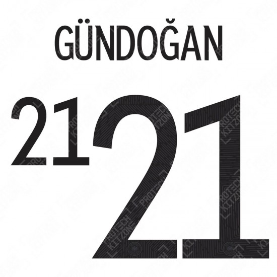 Gündoğan 21 (Official Germany EURO 2020/21 Home Name and Numbering)