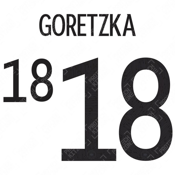 Goretzka 18 (Official Germany EURO 2020/21 Home Name and Numbering)