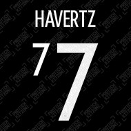 Havertz 7 (Official Germany EURO 2020/21 Away Name and Numbering)