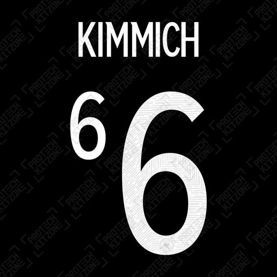 Kimmich 6 (Official Germany EURO 2020/21 Away Name and Numbering)