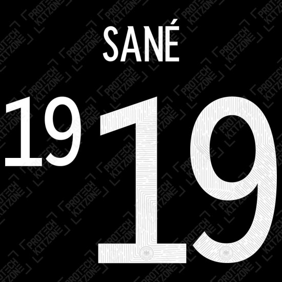 Sané 19 (Official Germany EURO 2020/21 Away Name and Numbering)