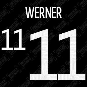 Werner 11 (Official Germany EURO 2020/21 Away Name and Numbering)