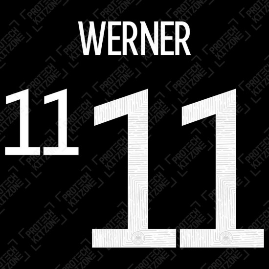 Werner 11 (Official Germany EURO 2020/21 Away Name and Numbering)