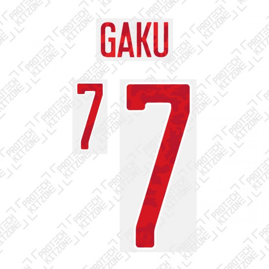 Gaku 7 (Official Japan 2020 Home Name and Numbering)