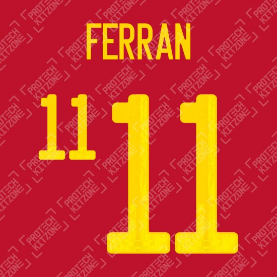 Ferran 11 (Official Spain EURO 2020 Home Name and Numbering)
