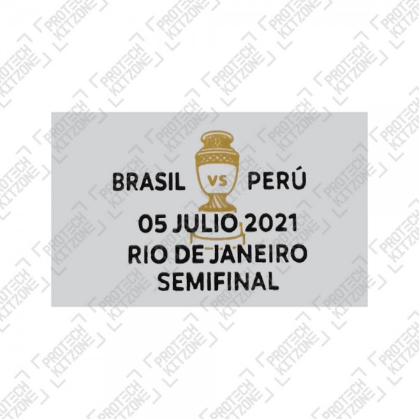 Official Copa America 2021 Semi-FInal Match Date Details Printing - Brazil vs Peru - 05 July 2021