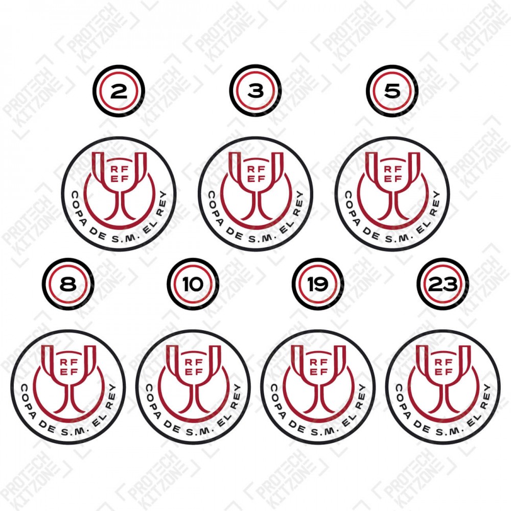 Official Copa Del Rey 2022 + Champions Badges Official Copa Del Rey 2022 + Champions Badges