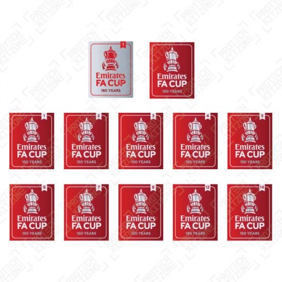 2021/22 Official The Emirates FA Cup 150 Years Badges 