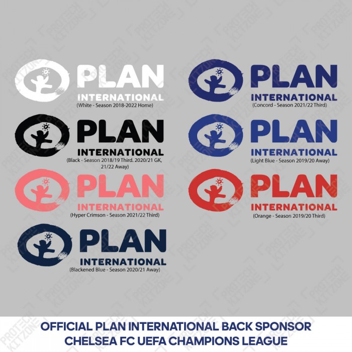 PLAN International Back Sponsor (Official Chelsea FC UEFA Champions League Back Sponsor), ENGLISH PREMIER LEAGUE, PLAN CFC, 
