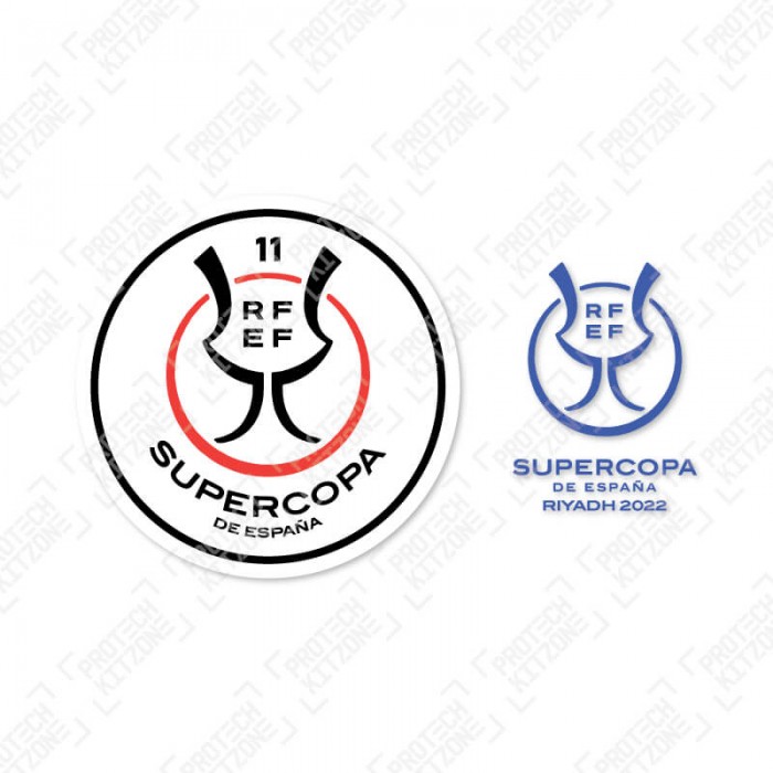 Official Supercopa De España 11 Riyadh 2022 Patch + Match Detail Printing (For Real Madrid 2021/22 Home Shirt), Supercopa De España, SUPERCOPA22 11, 