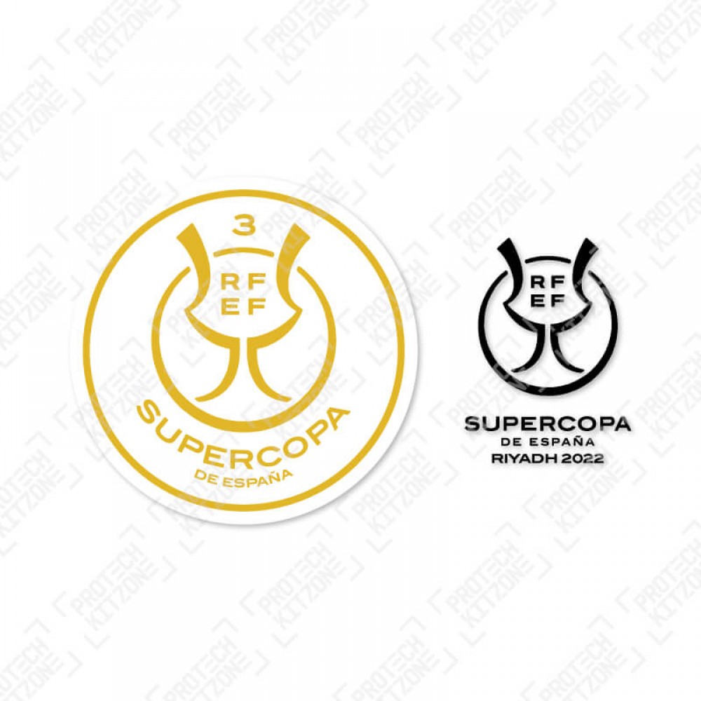 Official Supercopa De España 3 Champions Riyadh 2022 Patch + Match Detail Printing (For Athletic Madrid 2021/22 Home Shirt) Official Supercopa De España 3 Champions Riyadh 2022 Patch + Match Detail Printing (For Athletic Madrid 2021/22 Home Shirt)