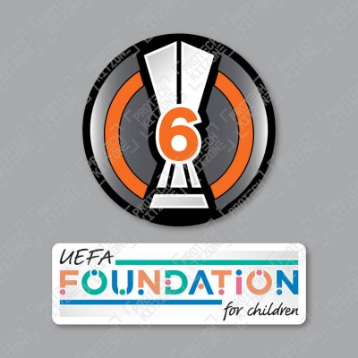 Official Sporting iD UEFA Europa League BOH6 + UEFA Foundation Badge Set