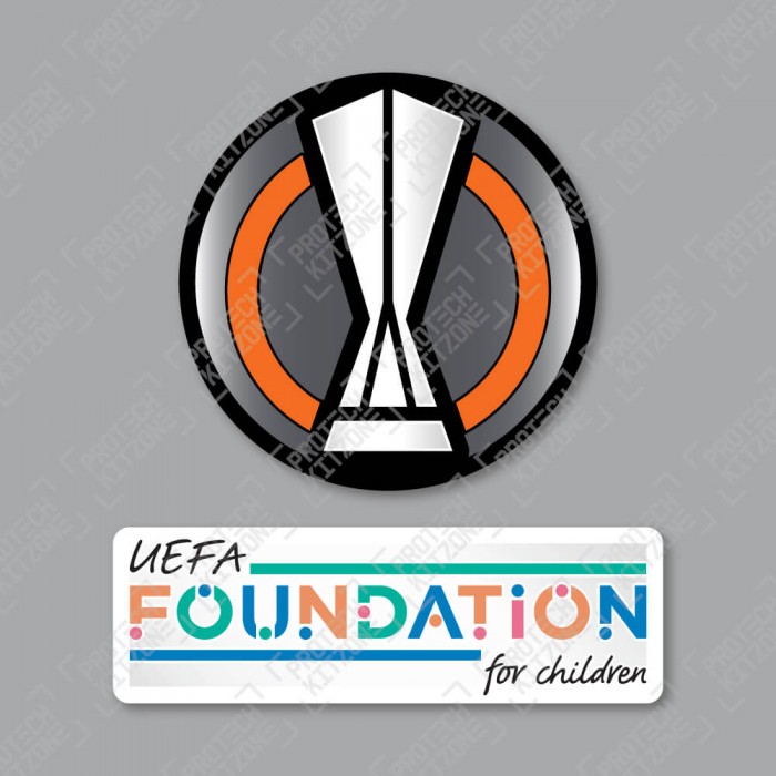 Official Sporting iD UEFA Europa League + UEFA Foundation Badge Set, UEFA Europa League, NEW UEL SET, 