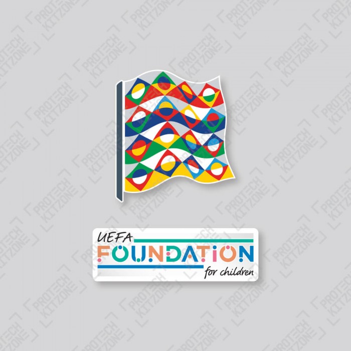 Official UEFA Nations League + UEFA Foundation for Children Sleeve Badges (Season 2021), UEFA Nation League, UEFANALE BADGE2021, 