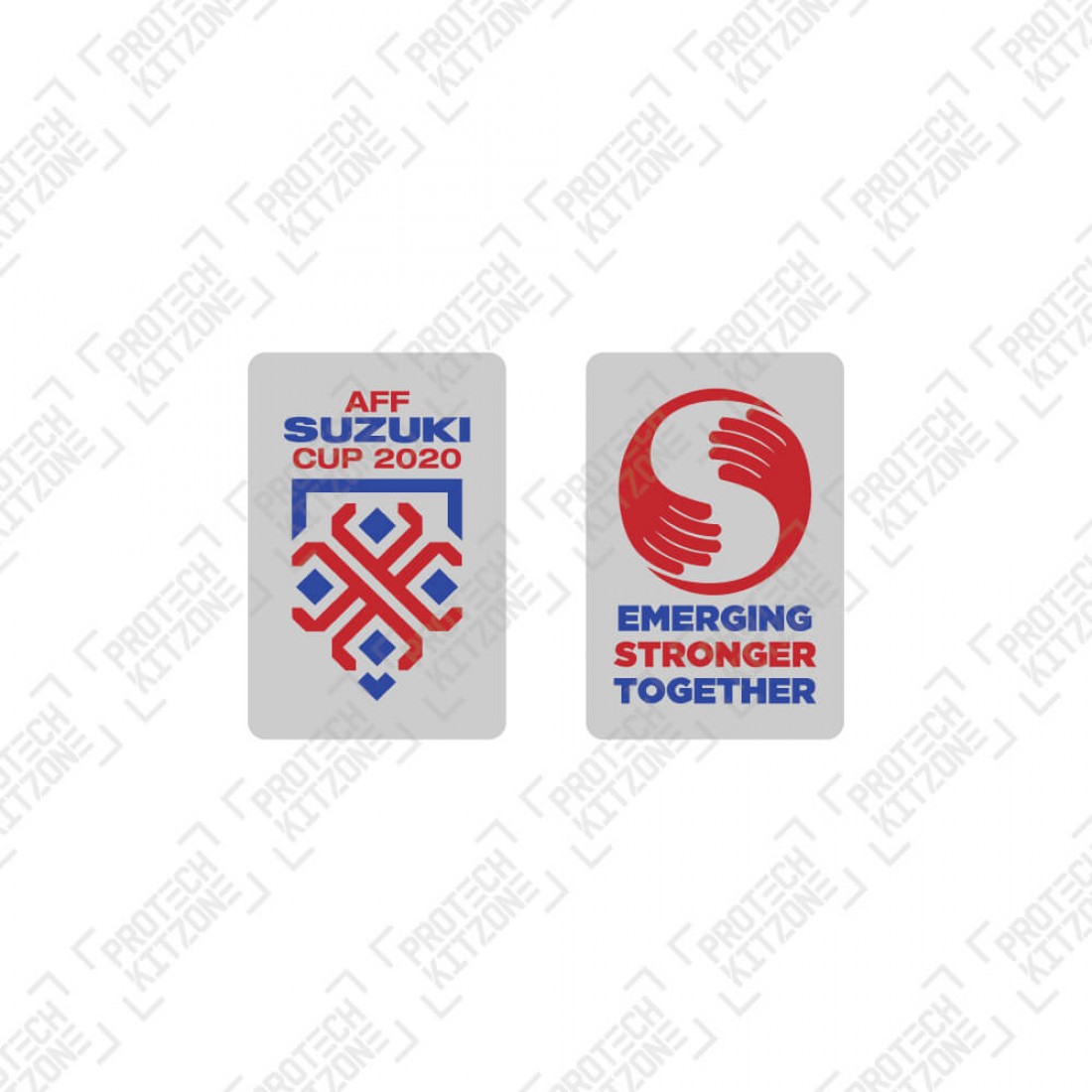 Official AFF Suzuki Cup 2020 + Emerging Stronger Together Sleeve Badges, Official Asia Football Badges, AFFSUZUKI2020,