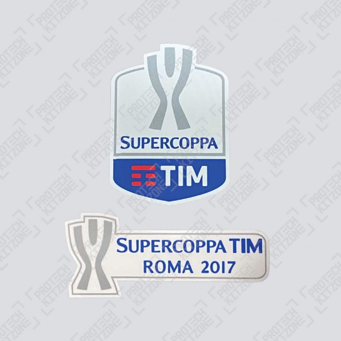 Official Supercoppa TIM Sleeve Patches (Season 2017/18), Official Italy Leagues Badges, SUPTIM1718, 